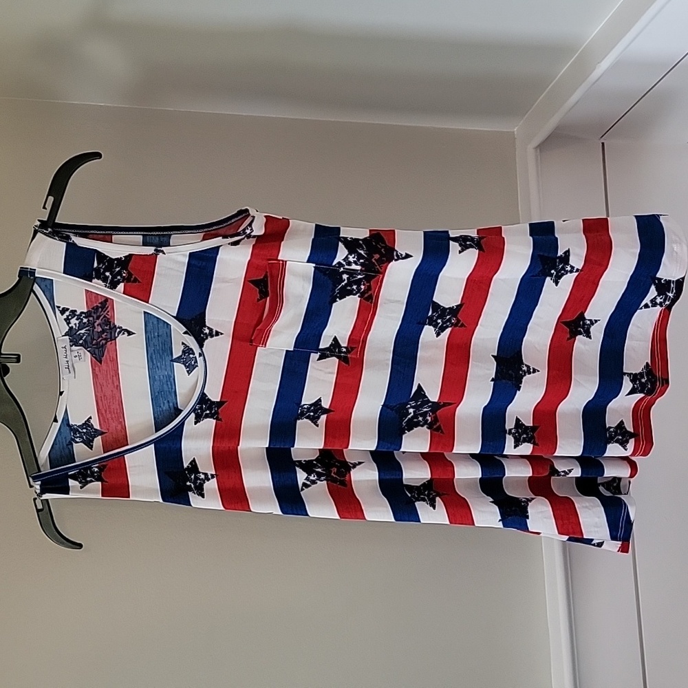 White birch patriotic star tank